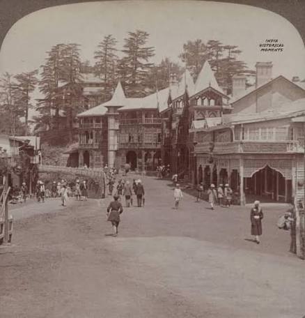 The Mall Road, Simla, circa 1920s— old photograph from our private collection “Views of Simla”. #india #shimla