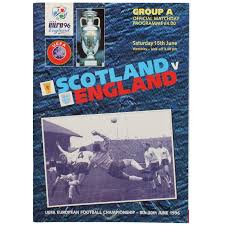 Paul gascoigne's wondergoal against scotland at euro 96 when england hosted scotland at wembley in 1996, gascoigne. Euro 96 Scotland Vs England Programme Football Programme For Sale