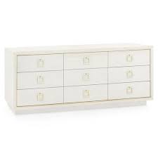 Mid century & modern light wood dressers. Bungalow 5 Parker Modern Classic Light Grey Wood Polished Gold Accent 9 Drawer Dresser Kathy Kuo Home