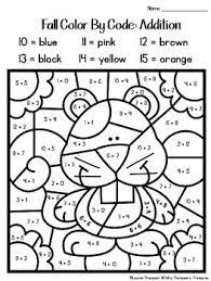 Adorable fall coloring sheets for kids. Fall Coloring Pages Color By Code 2nd Grade By Mrs Thompson S Treasures