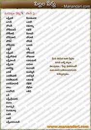 Top 100 baby boy names that start with l ; Baby Boys L Letter Names Manandari Com Alphabet Names Telugu Baby Girl Names Learn English Words