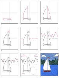 It is a boat which is prepared with the help of sails. How To Draw A Sailboat Art Projects For Kids
