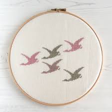Small Flying Bird Cross Stitch Pattern Flying Ducks Cross Stitch Pattern In 2020 Cross Stitch Bird Modern Cross Stitch Cross Stitch Patterns