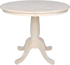 Alibaba.com offers 1,390 round pedestal dining table products. Amazon Com International Concepts Round Top Pedestal Table 36 Inch Tables
