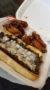 American Deli Philly Cheese Steak And Bbq Wings Follow Melaninprincess Food Food Goals Food Snapchat