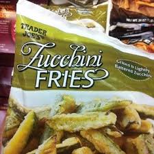 A Newer Tj Product These Frozen Zucchini Fries Are Made With An Egg Less Batter Trader Joes Vegan Vegan Dishes Trader Joes Food