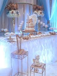 Baby Boy Angel Shower Dessert Buffet Heavenly Baby Shower Angel Baby Shower Boy Baby Shower Themes