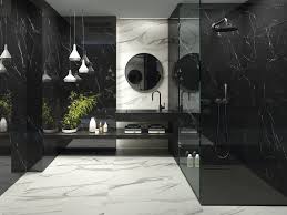 Marble is one of those timeless materials that just screams luxury. Black And White Marble Effect Tiles Eg Everton Glass In Liverpool