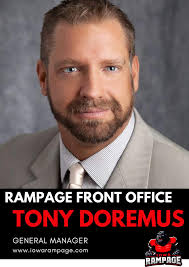 Rampage hire a new GM, Tony Doremus‼️ The Iowa Rampage is pleased to  welcome Tony Doremus as our new General Manager. Tony's experience in Arena  Football is vast, and winning is what