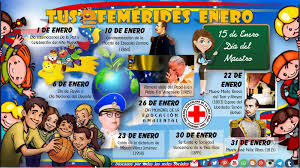 También tienes disponible el calendario de 2020 para imprimir, en una práctica. Tus Efemerides Escolares Tus Efemerides Escolar Enero 2020