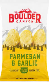 Our kettle flat bread crackers and our natural cracker co crackers are not gluten free. Baker S Boulder Canyon Parmesan Garlic Kettle Chips 5 Oz