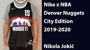 The colors are inspired by the region's famous rock formations and the glow the city takes on during the transition between day and night. Jordan Brand Denver Nuggets 2020 2021 Statement Swingman Jersey Nikola Jokic Youtube