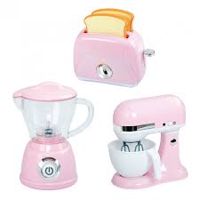 Playgo white gourmet kitchen appliances 3 pc set coffee maker mixer toaster. Playgo Kitchen Appliance Pink Blender Mixer Toaster 38236 Role Playing Toys For Kids Photopoint Lv