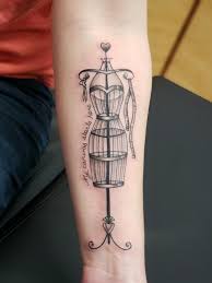 My Canvas Starts Here Vintage Dress Form Tattoo In 2020 Vintage Dress Form Tattoos Geometric Tattoo