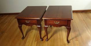 One Pair Thomasville Queen Anne Style End Tables Night Stands Etsy Thomasville End Tables Victorian Furniture