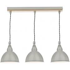 Galley 3 light bar white diner ceiling fitting. Double Insulated Bar Suspension Ceiling Light 3 Painted Metal Pendants
