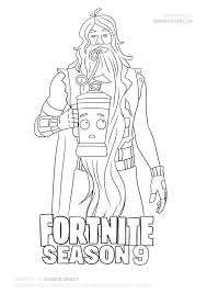 How To Draw Bunker Jonesy Fortnite Season 9 Step By Step Drawing Tutorial With Coloring Page Draw It Cartoon Coloring Pages Coloring Pages Drawing Tutorial