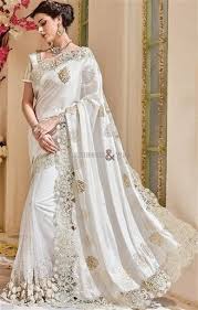 Beautiful Off White Net Silk Heavy Wedding Reception Saree Set Designersandyou Saree Reception Heavysare Saree Designs Designer Silk Sarees Bridal Saree
