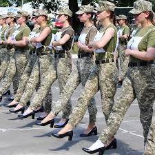 Ukrainian women are nothing like their western counterparts, remember? Idiotic Fury In Ukraine After Female Soldiers Made To March In Heels Ukraine The Guardian