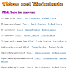 Videos And Worksheets Corbettmaths
