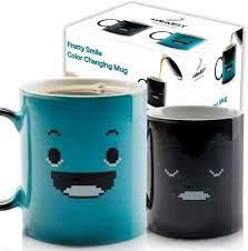 Essentially, the heat measured in the device is equivalent to δh, the change in enthalpy. Amazon Com Ingwest Morning Coffee Mug 11 Ounce Changing Color Mug For You And Your Friend Ceramic Heat Sensitive Color Changing Coffee Mug Novelty Heat Sensitive Mug With Funny Smile Kitchen Dining