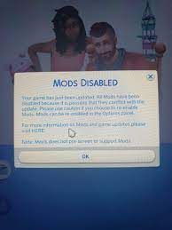 Create your characters, control their lives, build their houses, place them in new relationships and do mu. Can T Re Enable Mods After Update I Have Enabled Applied Saved And Exited Like 5 Times And It Keeps Coming Up Every Time How Do I Fix This R Sims4