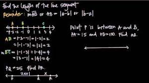 Take the coordinates of two points you want. Finding Length And Midpoint Of A Line Segment Krista King Math Online Math Tutor
