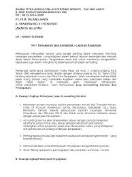 See more of jasa konsultan akuntansi dan pajak on facebook. Contoh Surat Penawaran Jasa Pembuatan Laporan Keuangan Kumpulan Contoh Laporan Cute766