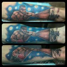 Boxer Arm Tattoo By Artist Olivia Alden Mike Tyson Tattoo River City Tattoo City Tattoo
