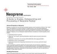 DUPONT Neoprene A Guide To Grades | PDF | Wax | Polymers