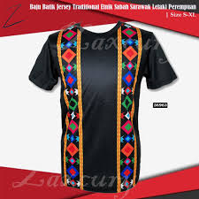 Menjual batik kelantan dengan pelbagai pilihan: Ready Stock Baju Batik Jersey Traditional Etnik Sabah Sarawak Lelaki Perempuan Size S Xl Shopee Malaysia