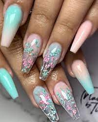 Nailsbytim Flower Nails Coffin Nails Designs Floral Nails