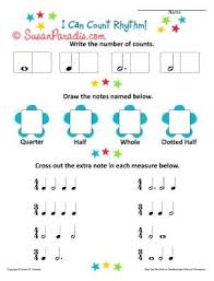 I Can Count Rhythm A Beginning Worksheet Music Theory Worksheets Music Worksheets Music Education