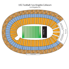 la coliseum usc football seating chart www