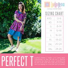 lularoe perfect tee size chart you can typically size 1 2