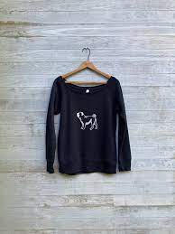 Cute As A Button Pug Sweatshirt Pug Sweater Pug Gift Cozy Etsy