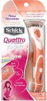 It's also very easy to snap the razor cartridges into and out of the head; Schick Quattro Women Trimstyle Razor Bikini Trimmer Online Shopping In Pakistan