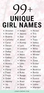 99 Unique Girl Names So You Re Getting A Bit Sick Of All The Traditional And Played Out Baby Girl Names Unique Girl Names Rare Baby Names Country Baby Names