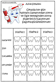 Dis Sagligi Haftasi Dis Fircalama Takvimi Dis Fircalama Okul Oncesi Okul