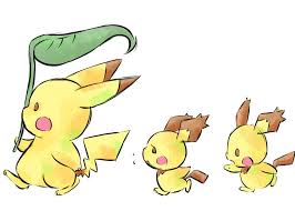 Displate Poster Tonari No Pikachu Anime Manga Cute Kawaii Chibi Pikachu Pichu Pokemon Ghibli Totoro Miyazaki Chibi Anime Kawaii Anime Chibi Pokemon