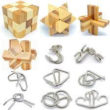 The puzzles can be filtered either by type or by difficulty. Amazon Com Qiandier Bamboo 3d Puzzle Metal Brain Teasers Puzzles Mind Game Toys Set For Teens And Adults Pack Of 12pcs Toys Games