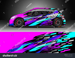 Car Decal Wrap Design Vector Graphic Abstract Stripe Racing Background Kit Designs For Wrap Vehicle Race Car Ral Car Wrap Car Wrap Design Car Sticker Design