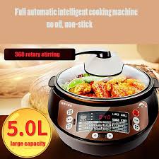 5l Full Automatic Cooking Machine Electric Skillet Smart Multi Cooker Robot Cooking Wok Non Stick Pan Cooker 360 Rotary Stirri Multicooker Cooker Non Stick Pan