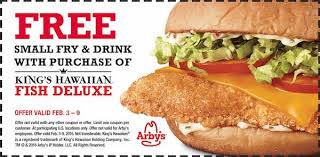 Nice Free Small Fry And Drink When You Buy Any Kings Hawaiian Fish Deluxe Sandwich At Arby S New Coupons And Deals Printable Coupons And Deals