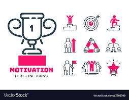Motivation Concept Chart Pink Icon Business