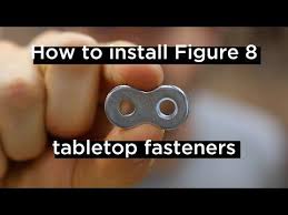 How To Install Figure 8 Table Top Fasteners As Their Name Suggest Figure 8 Fasteners Are Generally Used To Safely An In 2020 Woodworking Tutorials Table Top Figure 8