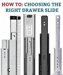 A ball bearing slide provides the perfect mixture of strength and value under a heavy load. Here S A Quick Introduction To The Basic Characteristics Of Slides As Well As Some Of The Features And Benefits Of D Woodworking Drawer Slides Diy Woodworking