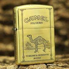 There was a problem adding this item to cart. Antique Brass Camel Zippo Lighter