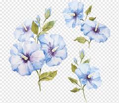 How to paint watercolor flowers on cookies. Watercolour Flowers Watercolor Painting Graphy Flower Blue Violet Flower Png Pngwing
