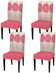 122 prims if entire living room set is used as shown. Buy Red Flowers Chair Covers For Dining Room Set Of 4 Stretch Printed Chair Protectors Covers Removable And Washable Online In Indonesia B08kgklcrg